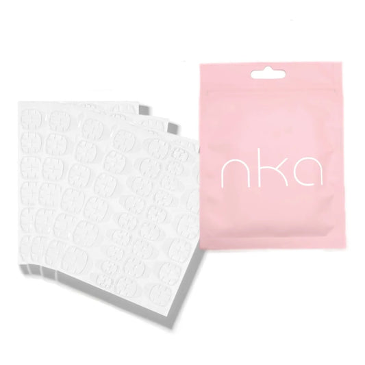 NKA Press on Nail Adhesive Tab sheet (30tabs per sheet, 10 Pack)